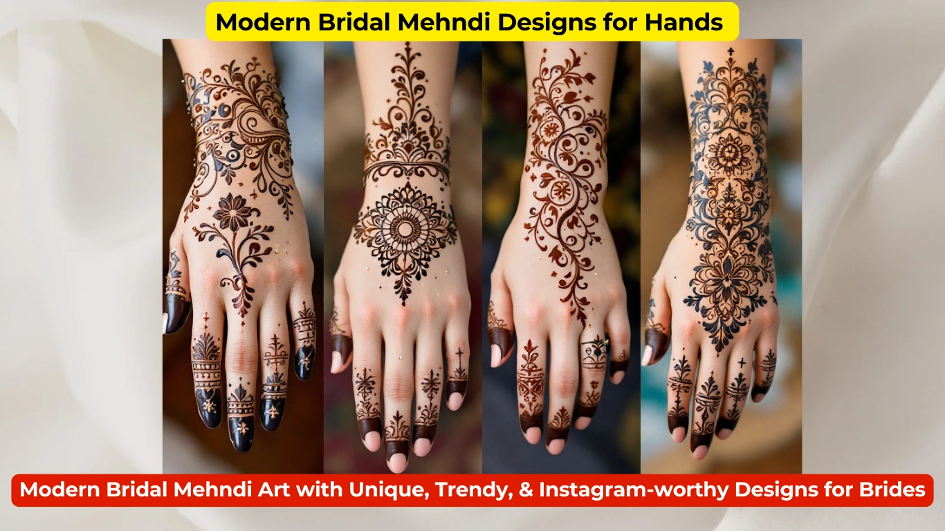 modern bridal mehndi art 2025 unique trendy and instagram worthy designs